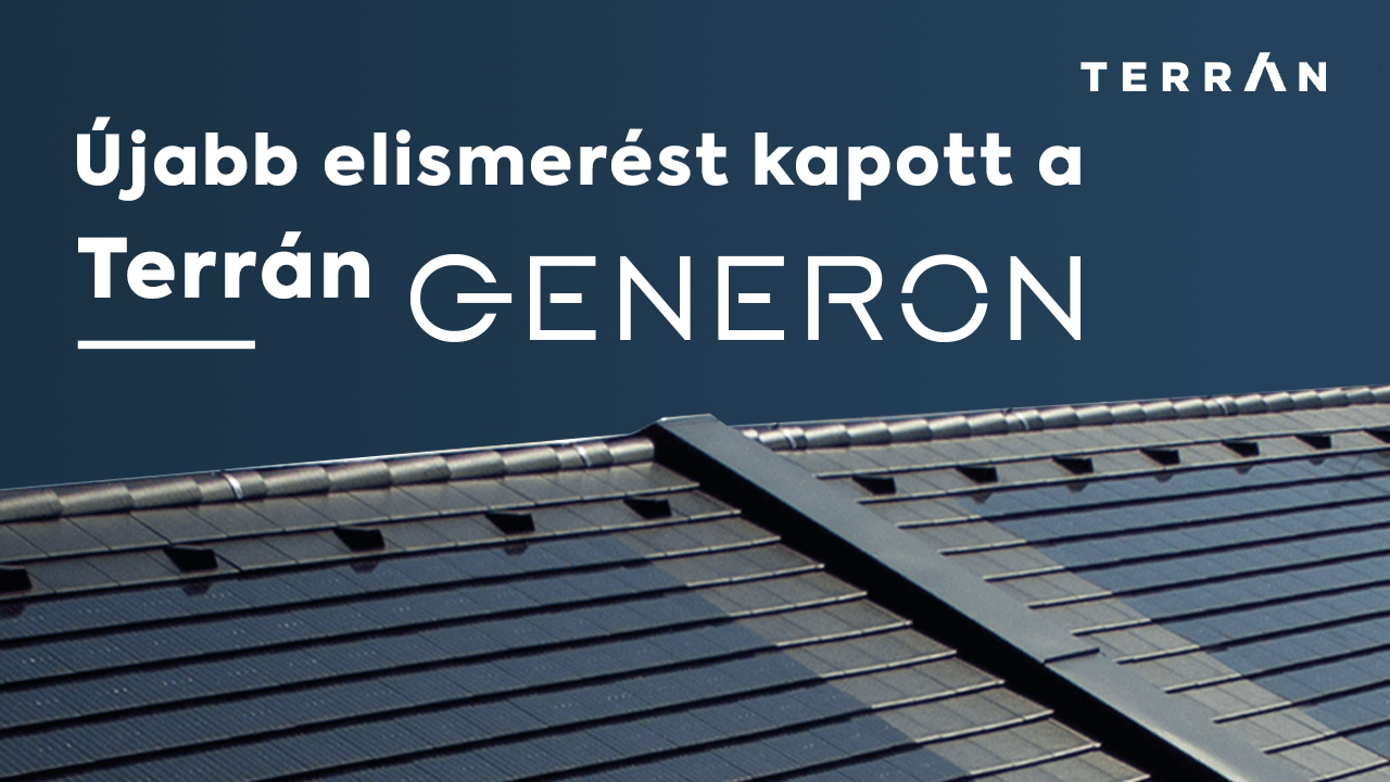 A GENERON napelemes tetőcserép újabb elismerésben részesült