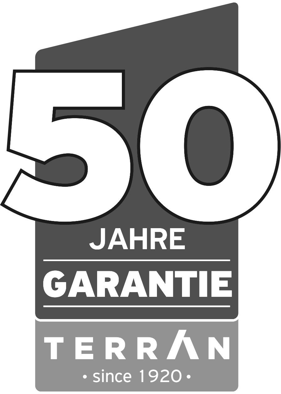50 Jahre schriftliche Garantie
