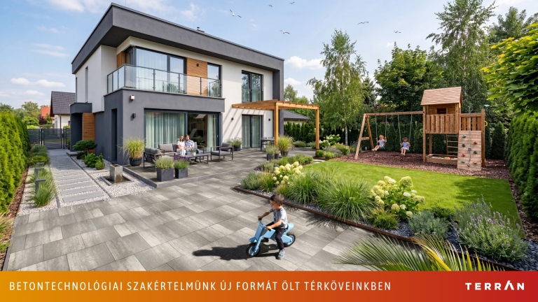 A betontechnológiában szerzett tapasztalatunkat már a térkőgyártásban is kamatoztatjuk
