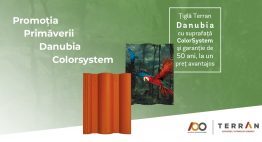 Țiglă Terran Danubia cu suprafață ColorSystem și o garanție de 50 ani, la un preț avantajos