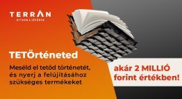 A TETÖrténeted pályázaton akár 2 millió forintot nyerhet a tetőd*!